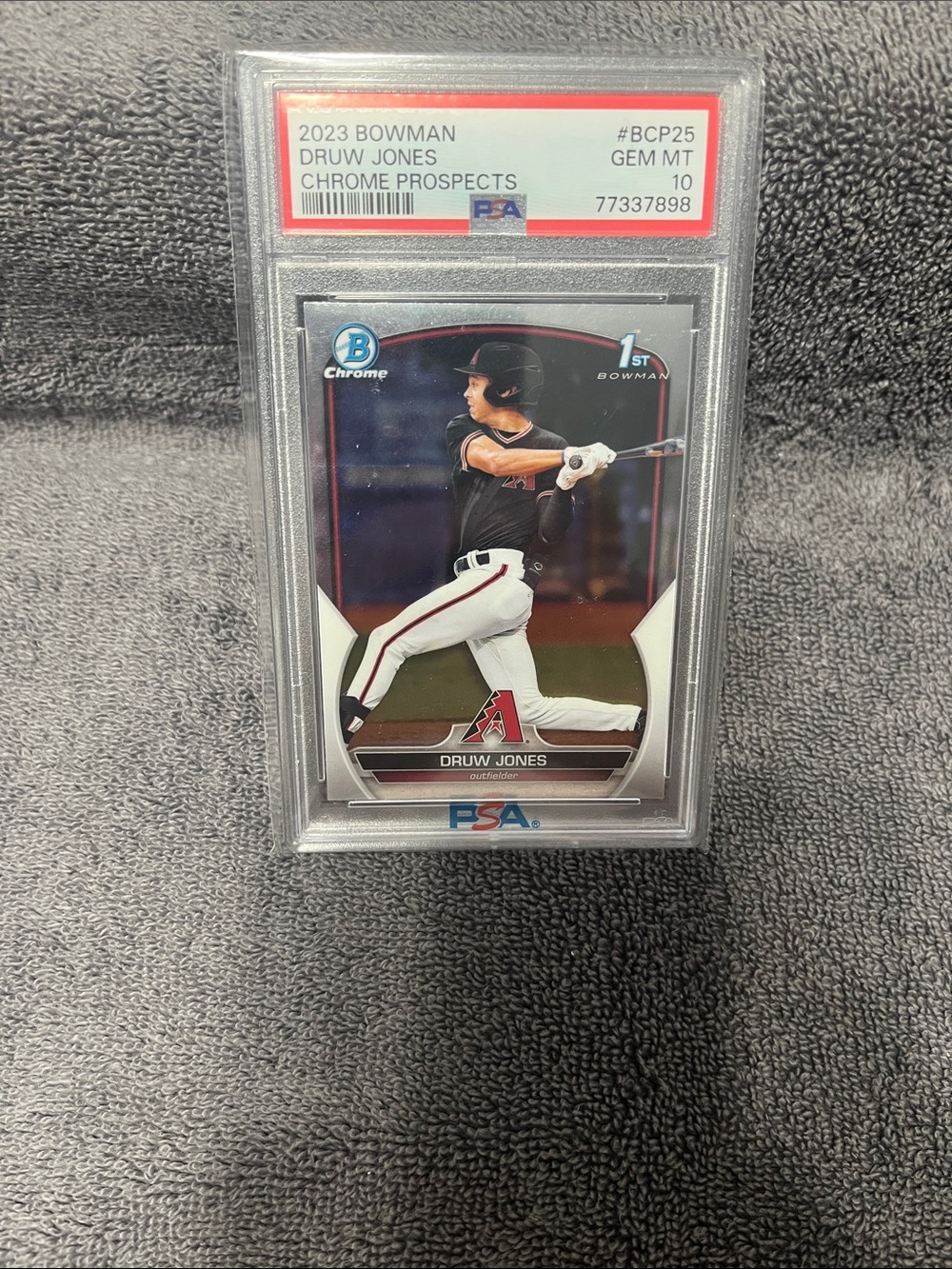 2023 Bowman Chrome Druw Jones PSA Gem Mint 10 Baseball Card #BCP25
